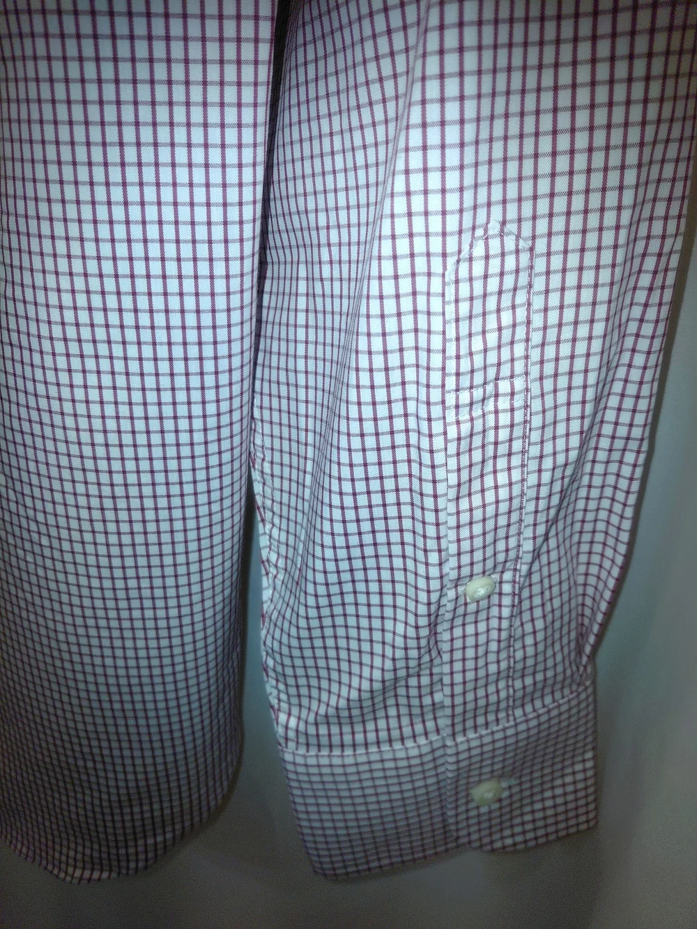 NWT J.CREW Sz M Red/White Micro-Check Dress Shirt